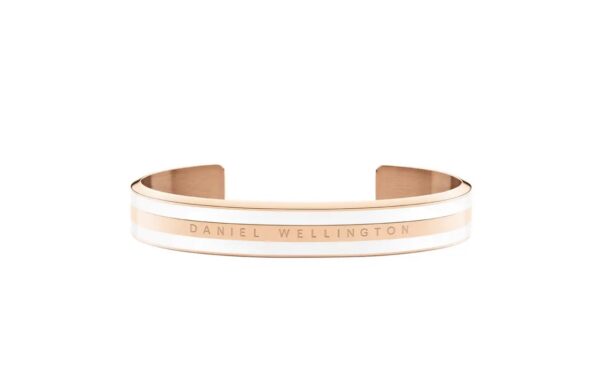 CUFF EMALIE SATIN WHITE ROSEGOLD