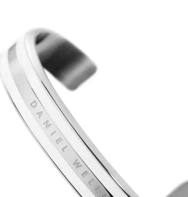 CUFF EMALIE SATIN WHITE SILVER - Hình ảnh 8