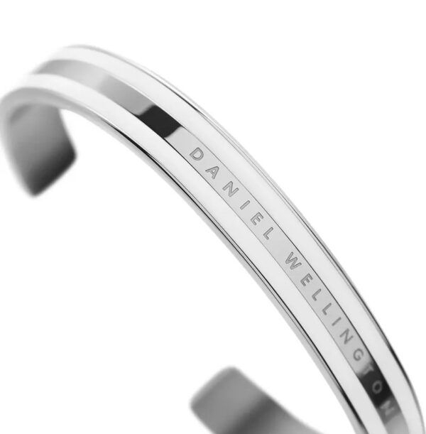 CUFF EMALIE SATIN WHITE SILVER - Hình ảnh 7