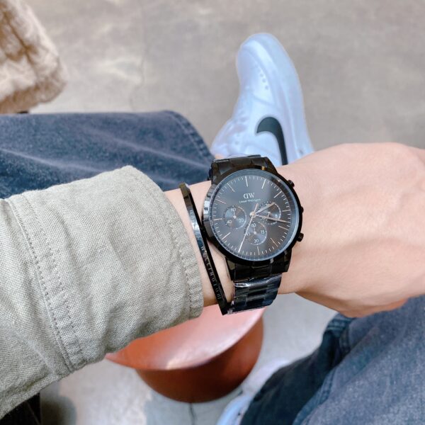 ICONIC CHRONOGRAPH LINK ONYX BLACK - Hình ảnh 9