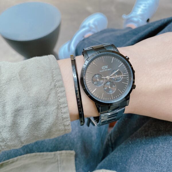 ICONIC CHRONOGRAPH LINK ONYX BLACK - Hình ảnh 8