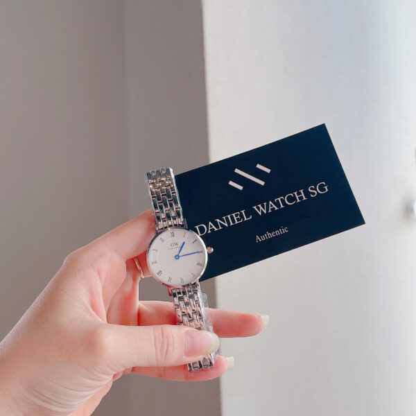 PETITE ROMAN NUMERALS 5-LINK SILVER - Hình ảnh 7