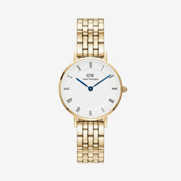 PETITE ROMAN NUMERALS 5-LINK GOLD